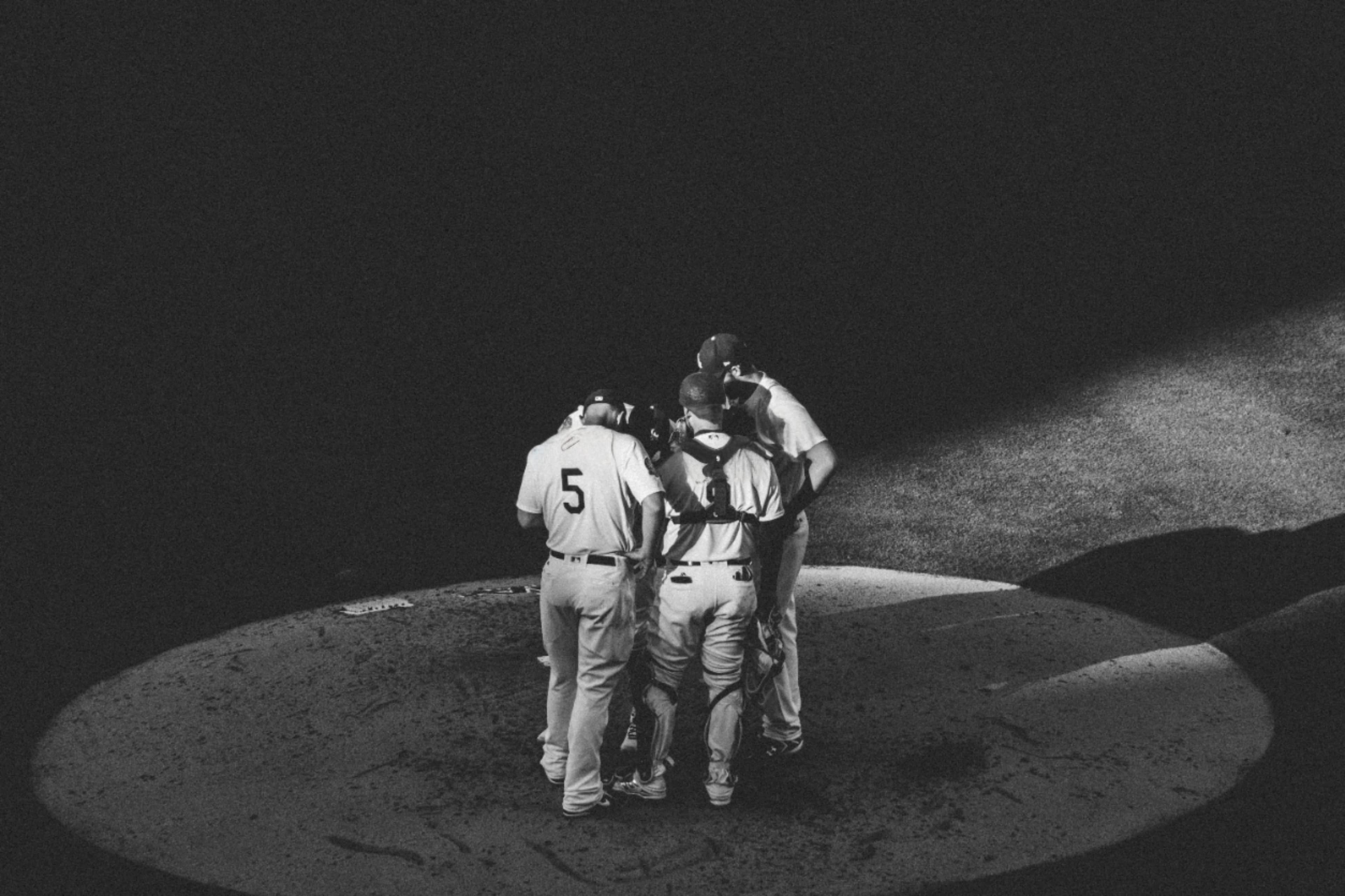 Baseball mound with infield—symbolizing foundation and focus